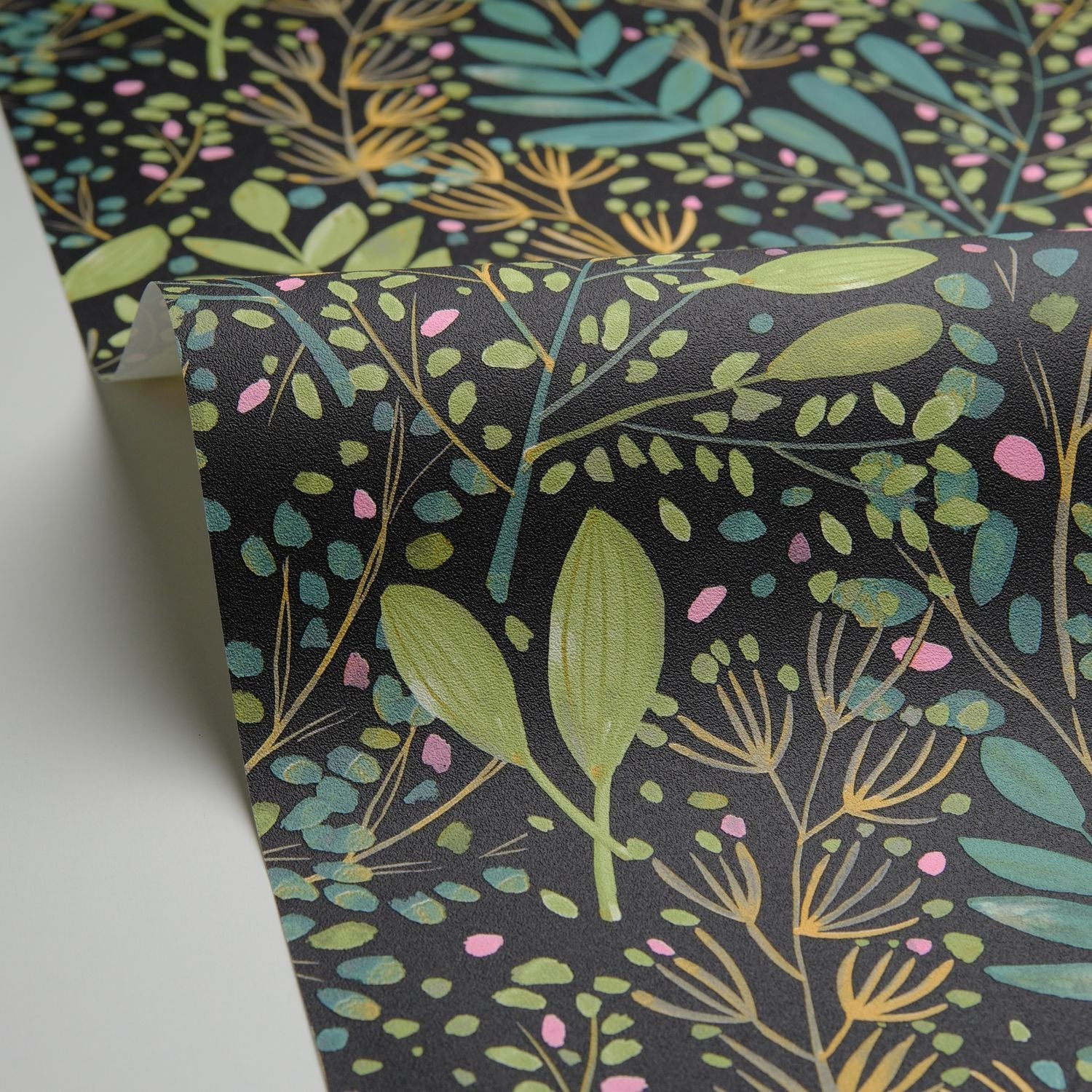 Green Life Joy Wallpaper - Vert Noir - Caselio - 101699791