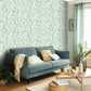 Green Life Joy Wallpaper - Bleu Grise - Caselio - 101697620