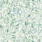 Green Life Joy Wallpaper - Bleu Grise - Caselio - 101697620