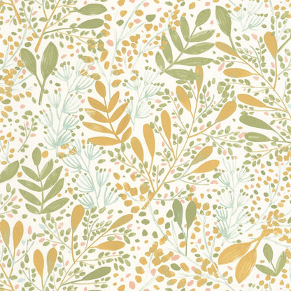 Green Life Joy Wallpaper - Orange - Caselio - 101690369