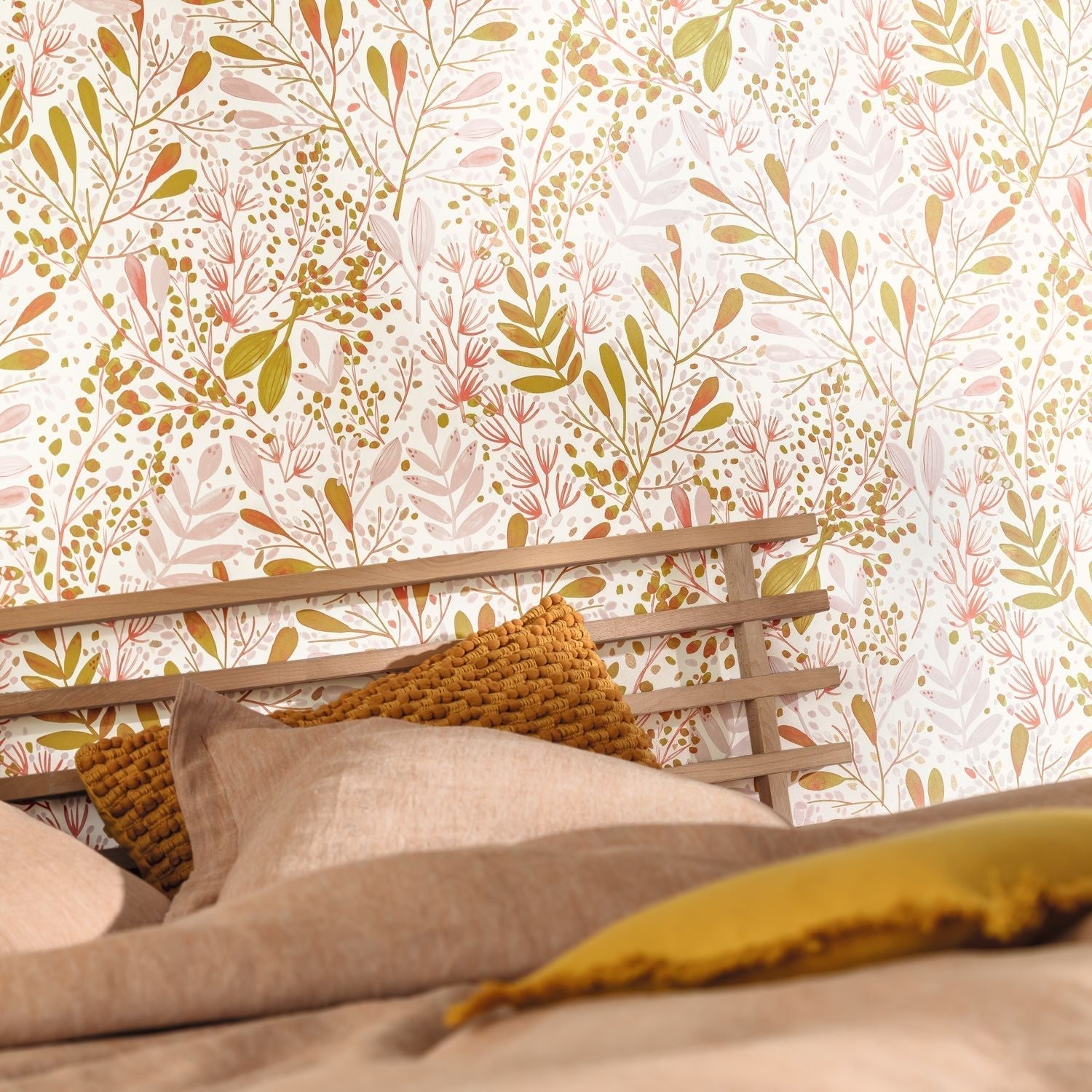 Green Life Joy Wallpaper - Rose - Caselio - 101694002