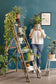 Green Life Sparkle Wallpaper - Bleu Madura - Caselio - 101736128