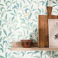 Green Life Sweet Wallpaper - Bleu Grise - Caselio - 101716023