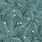 Greenery Five O'Clock Wallpaper - Bleu Paon - Casadeco - 85796472 - Premier Wallcovering