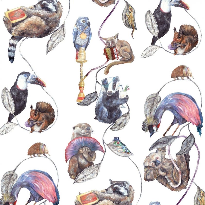 Hackney Empire Wallpaper - White - House of Hackney - 1-WA-HAC-DI-WHT-XXX