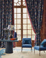 Hadi Fabric - Indigo - Manuel Canovas - M4128-01 - Premier Wallcovering