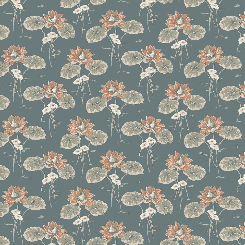 Haga Wallpaper - Slate Blue - Boråstapeter - 4168 - Premier Wallcovering