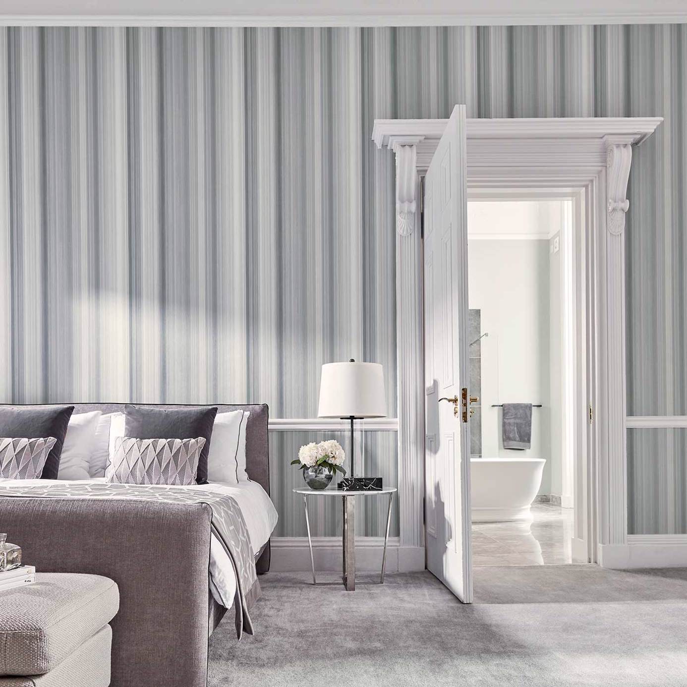 Hakone Wallpaper - Titanium - Harlequin - HM6W112191
