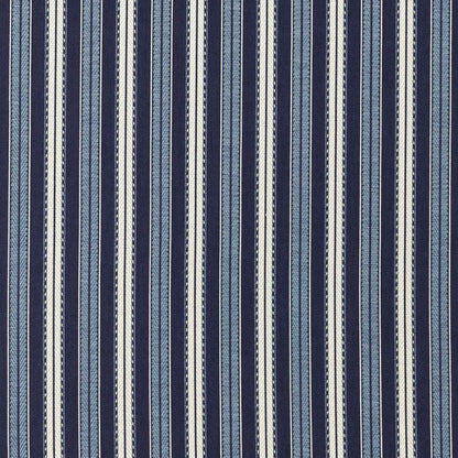 Hammersmith Woven Stripe Outdoor Fabric - Indigo - Morris & Co - 237576 - Premier Wallcovering