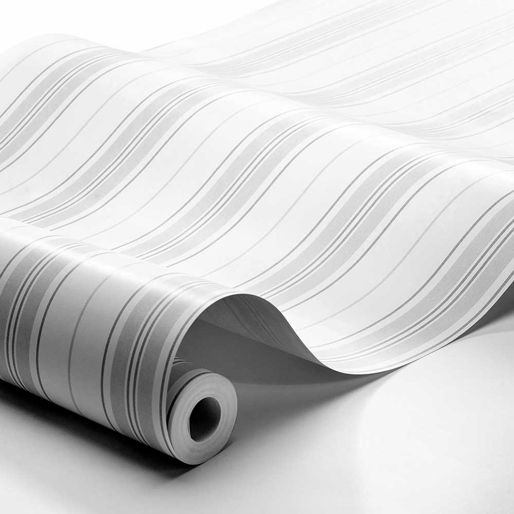 Hamnskar Stripe Wallpaper - Grey - Boråstapeter - 8876 - Premier Wallcovering