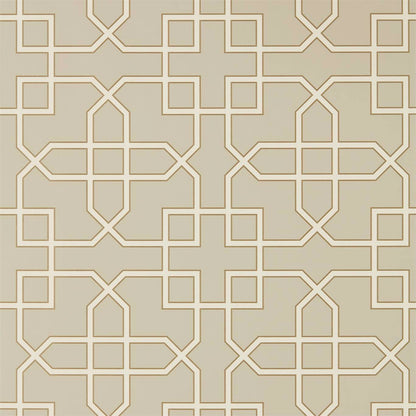 Hampton Trellis Wallpaper - Linen - Sanderson - DGLW216659