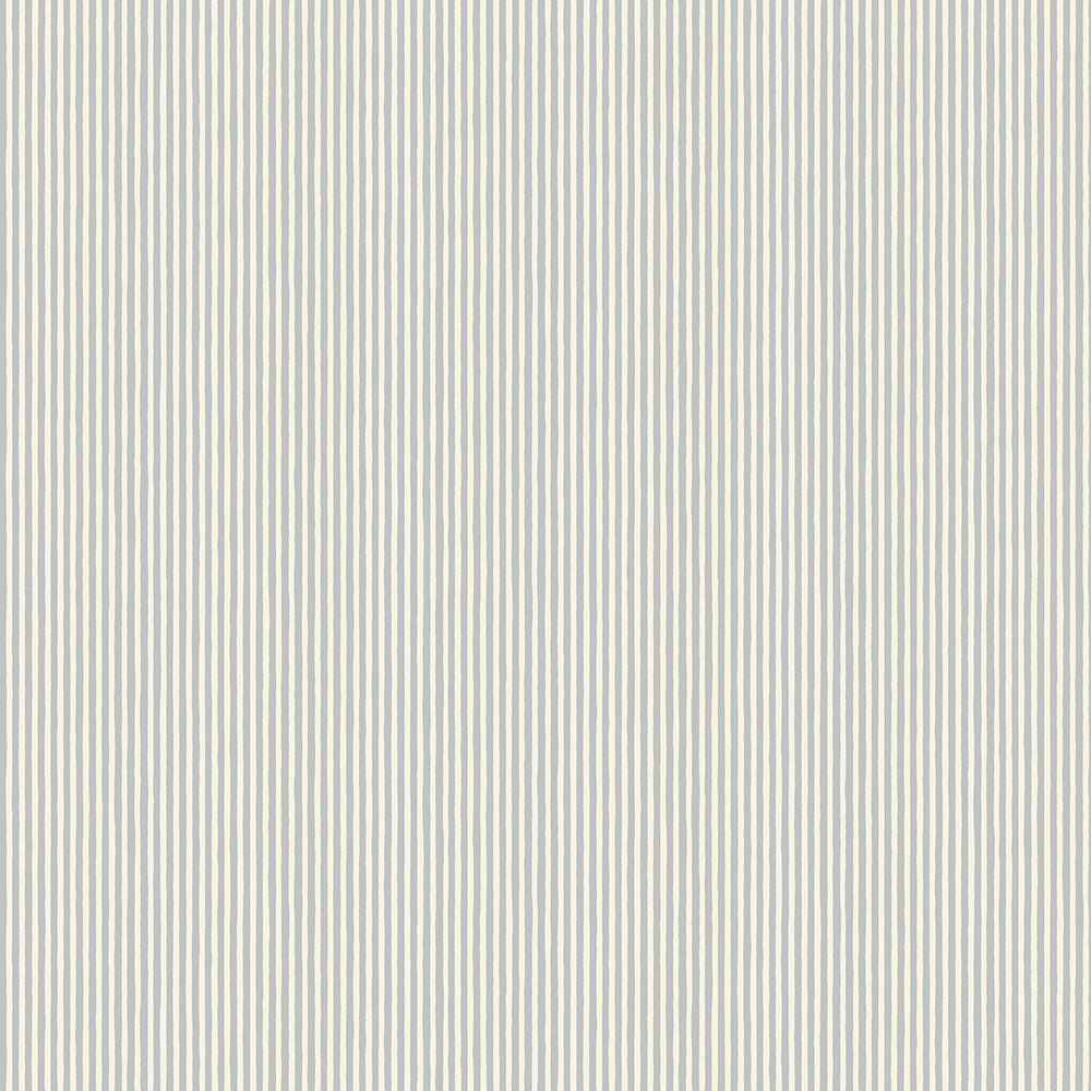 Hand Painted Stripe Wallpaper - Barton Blue - Cotswold White - Josephine Munsey - HPS-034-048 - Premier Wallcovering