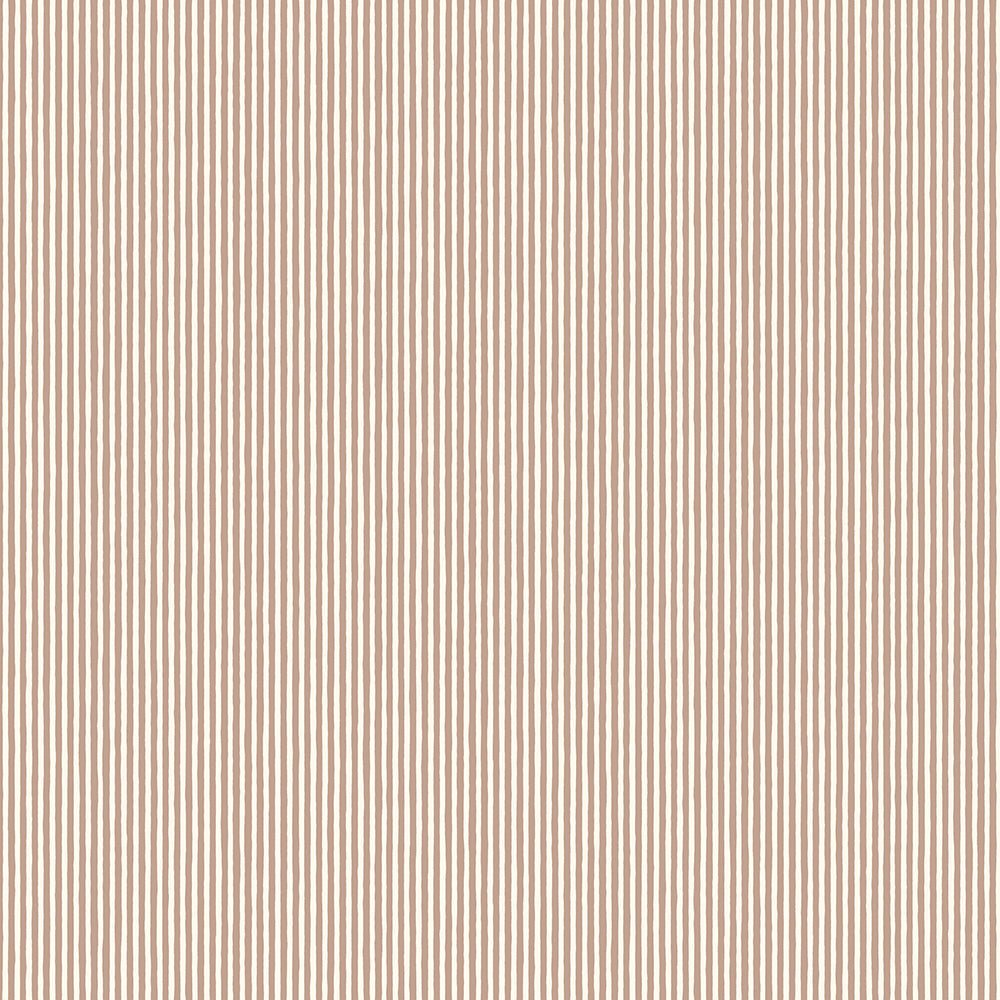 Hand Painted Stripe Wallpaper - Ham Pink - Cotswold White - Josephine Munsey - HPS-012-048 - Premier Wallcovering