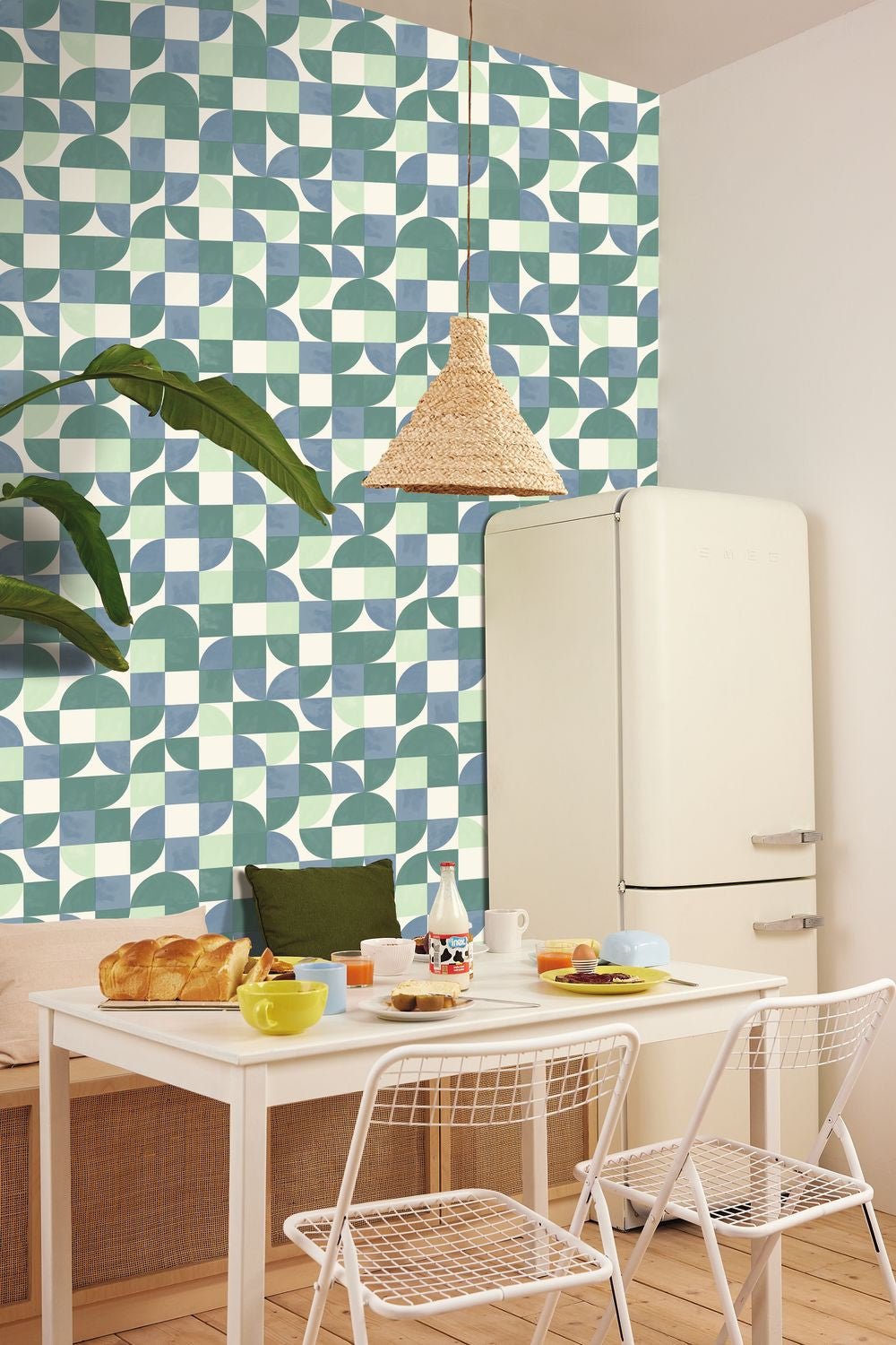 Happiness Wallpaper - Bleu - Caselio - 105360690