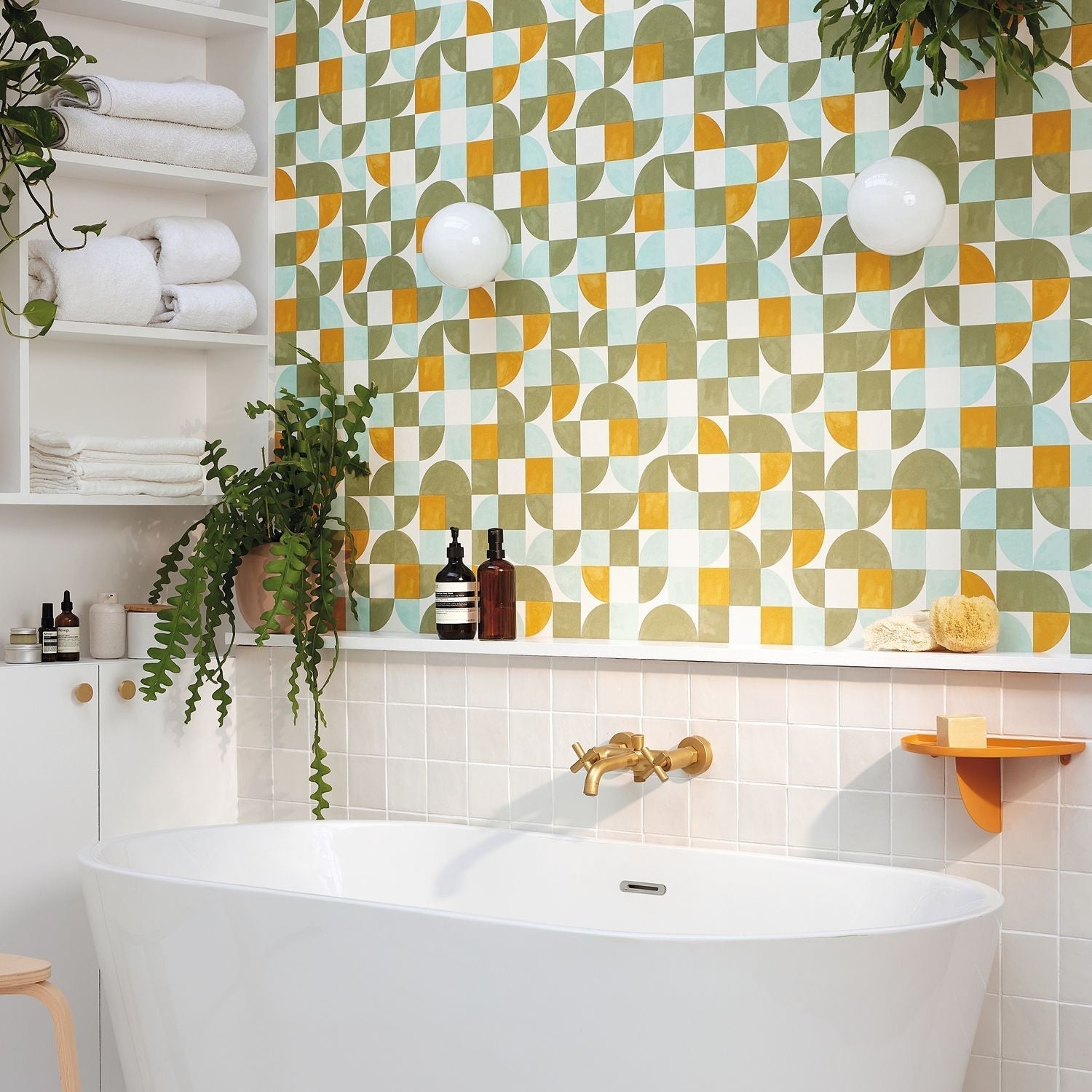 Happiness Wallpaper - Kaki Orange - Caselio - 105360387