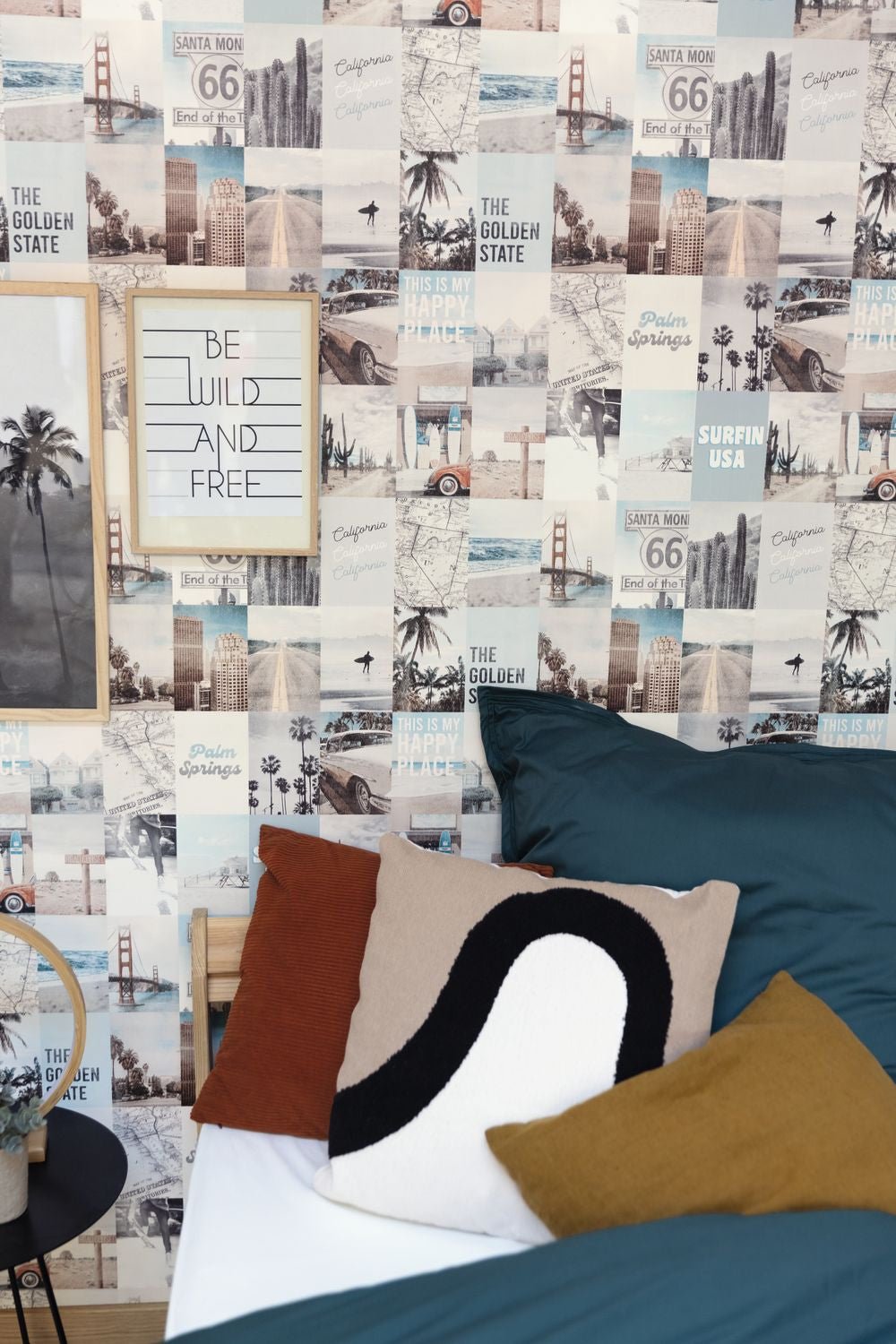 Happy Place Wallpaper - Bleu Gris - Caselio - 103346090