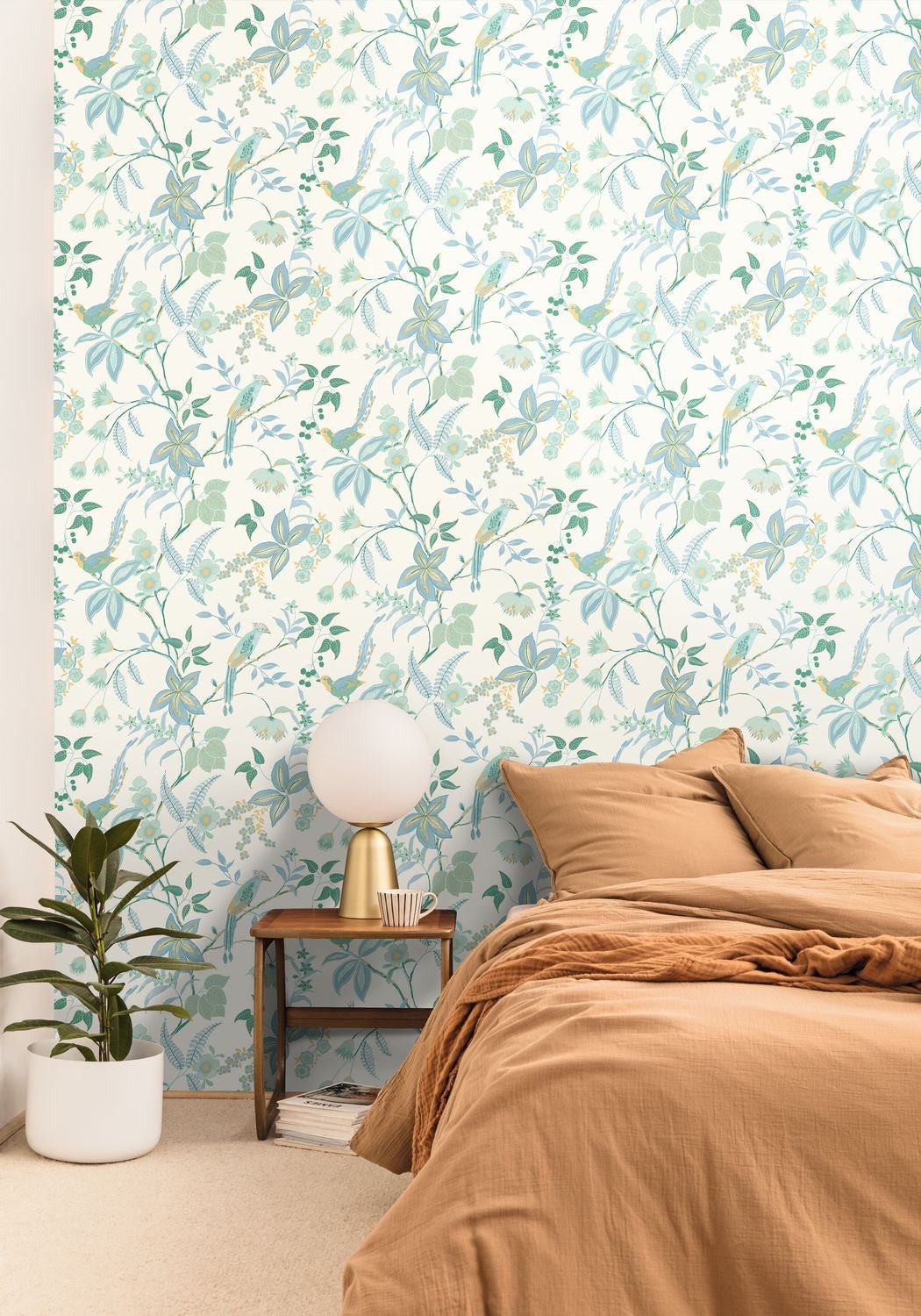 Happy Wallpaper - Bleu Porcelaine - Caselio - 104060643