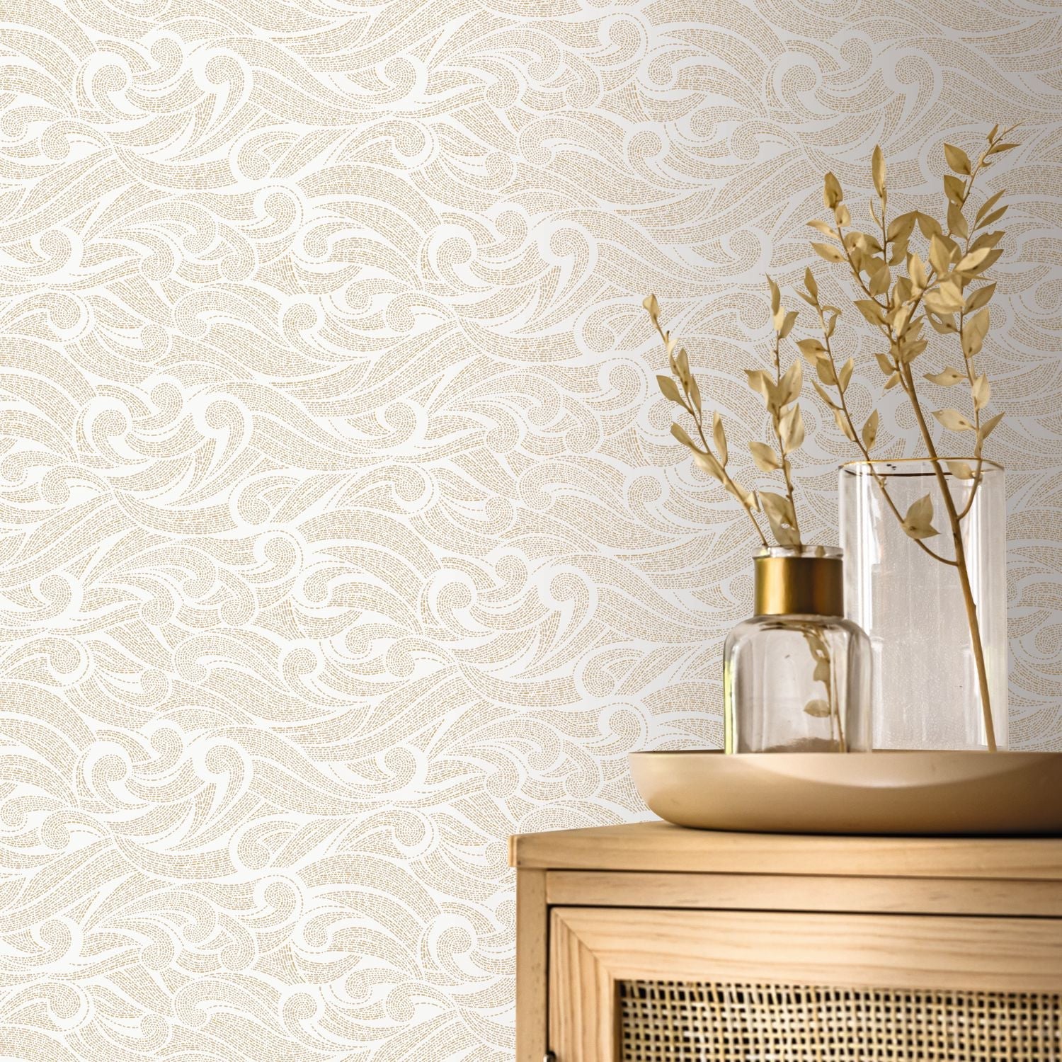 Harmony Wallpaper - Blanc - Caselio - 106640127