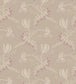 Hartford Wallpaper - Parchment & Fuchsia on Dark Shell - 88/4017 - Cole & Son - Premier Wallcovering