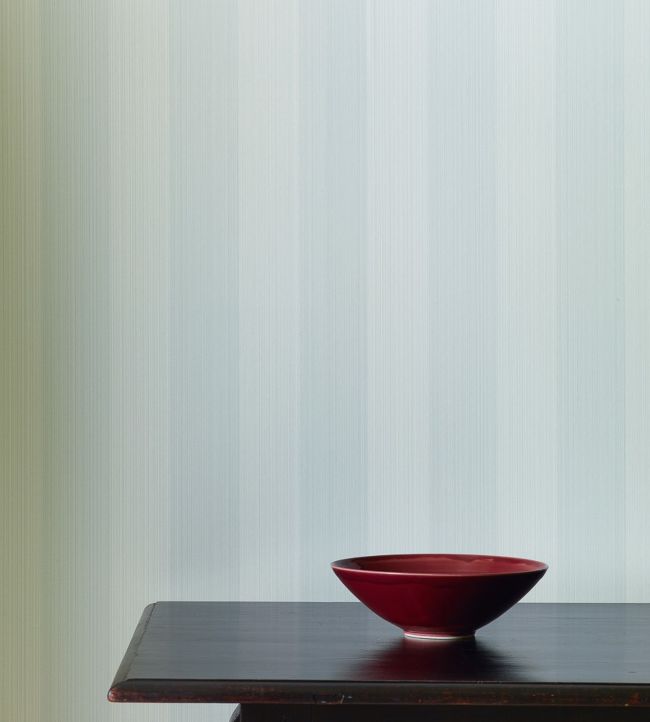 Harwood Stripe Wallpaper - Celadon - Colefax & Fowler - 07907/24 - Premier Wallcovering