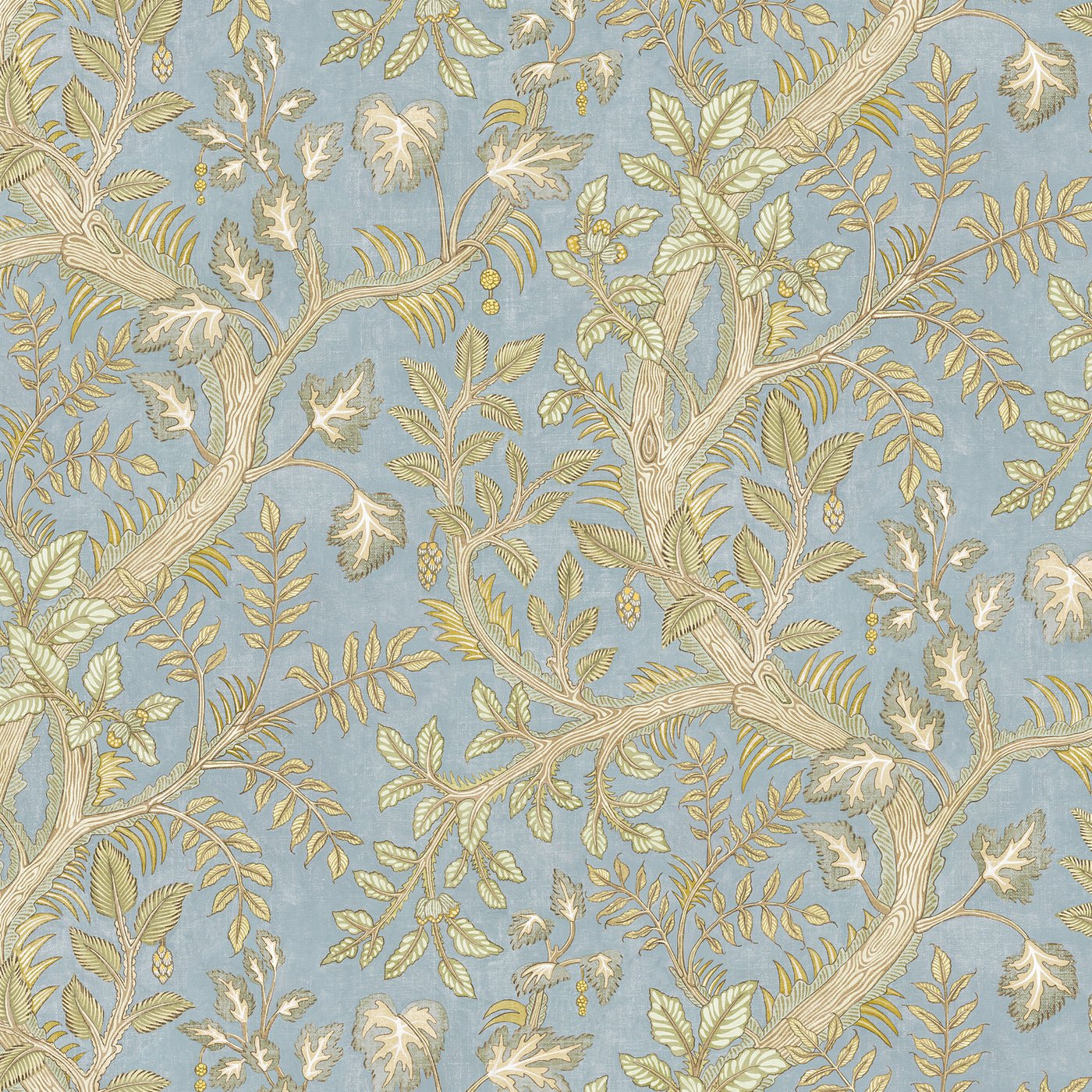 Hedgerow Wallpaper - Light Blue - Josephine Munsey - JMW-103611 - Premier Wallcovering