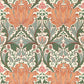 Helena Wallpaper - Peach/Teal - 217361 - Morris & Co - Premier Wallcovering