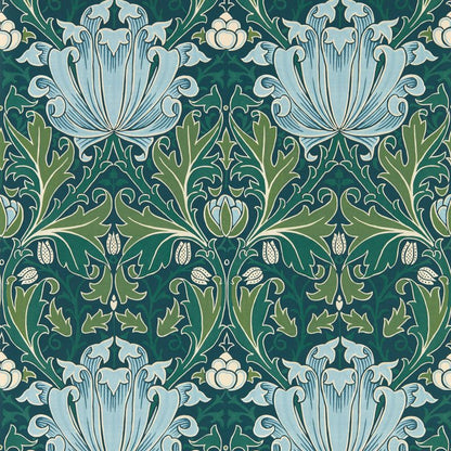 Helena Wallpaper - Indigo/Boughs - 217359 - Morris & Co - Premier Wallcovering