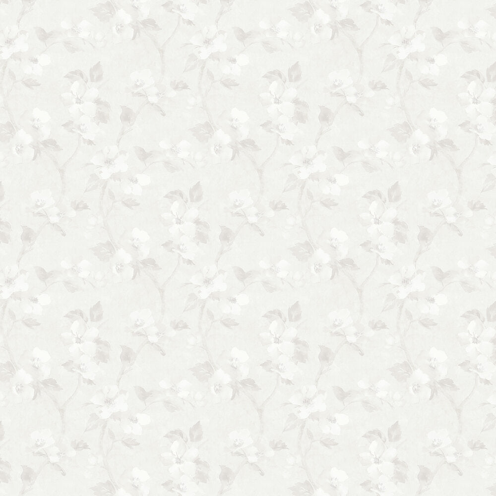 Helen´s Flower Wallpaper - Warm White - Boråstapeter - 3583 - Premier Wallcovering