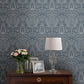 Heraldic Damask Wallpaper - Dusky Seaspray - Laura Ashley - 113409 - Premier Wallcovering