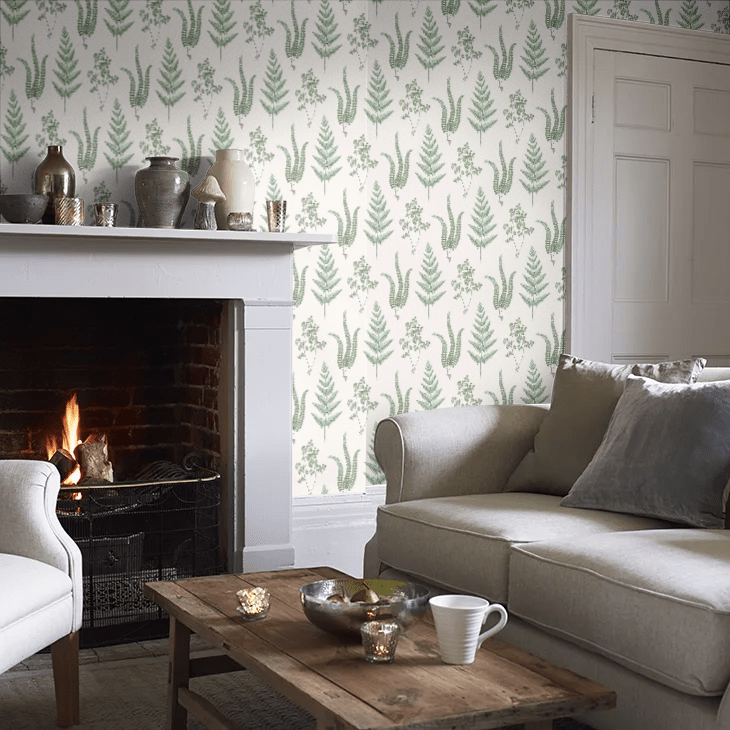 Herba Wallpaper - Green - Boråstapeter - 7657 - Premier Wallcovering