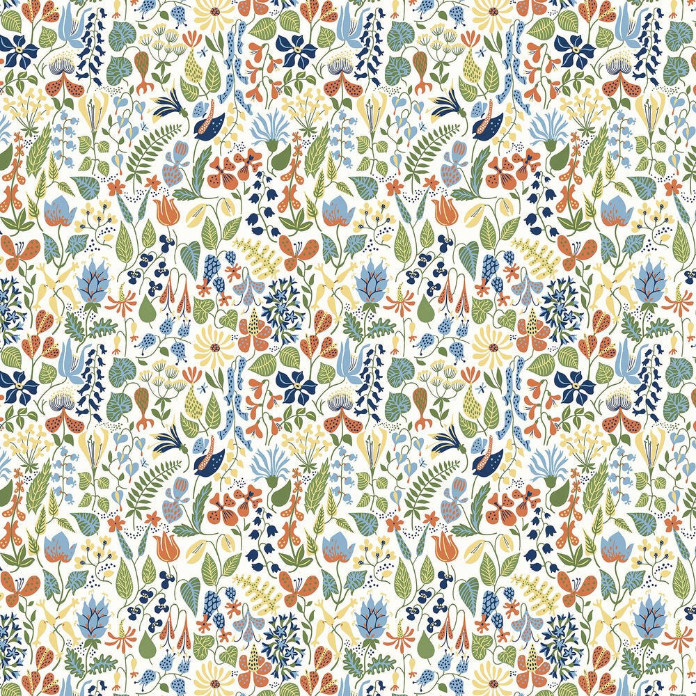 Herbarium Wallpaper - Multi - coloured - Boråstapeter - 1978 - Premier Wallcovering