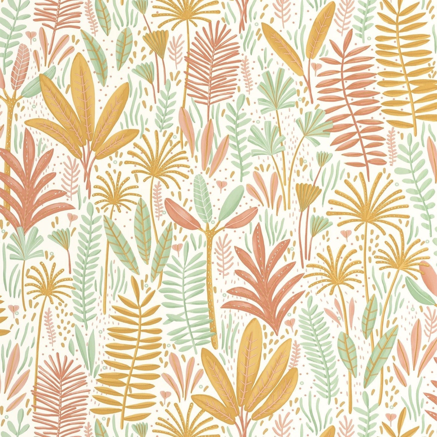 Herbes Folles Wallpaper - Multicouleurs - Caselio - 105724340