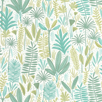 Herbes Folles Wallpaper - Vert - Caselio - 105727177