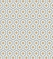 Hicks' Hexagon Wallpaper - Charcoal & Metallic Gilver on Stone - 95/3016 - Cole & Son - Premier Wallcovering