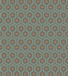 Hicks' Hexagon Wallpaper - Teal & Metallic Bronze on Soot - 95/3018 - Cole & Son - Premier Wallcovering