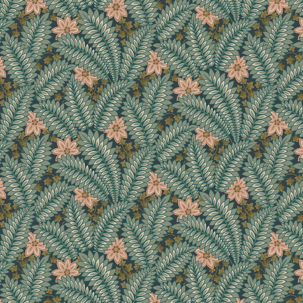 Hidden Ivy Wallpaper - Green - Boråstapeter - 2250 - Premier Wallcovering
