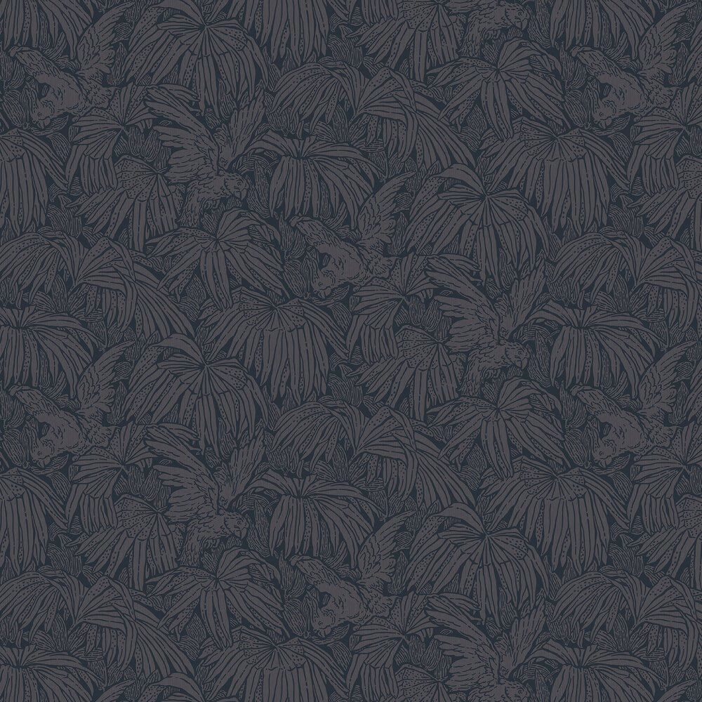 Hidden Parrot Wallpaper - Blue - Boråstapeter - 2278 - Premier Wallcovering