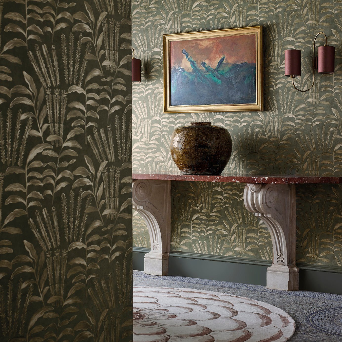 Highclere Wallpaper - Snow - Zoffany - ZDAR312859 - Morris Wallpaper