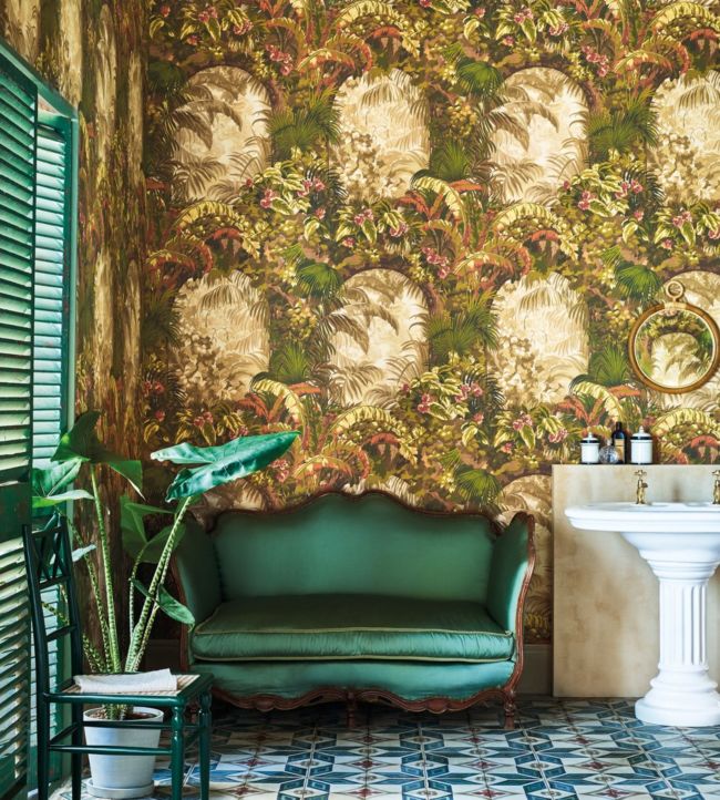 Hispalis Wallpaper - Khaki Multi - 117/2005 - Cole & Son - Premier Wallcovering