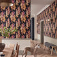 Hollyhocks Wallpaper - Copper/Rhodera - DOSW217032 - Sanderson