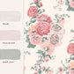 Hollyhocks Wallpaper - Coral Pink - Laura Ashley - 118479 - Premier Wallcovering