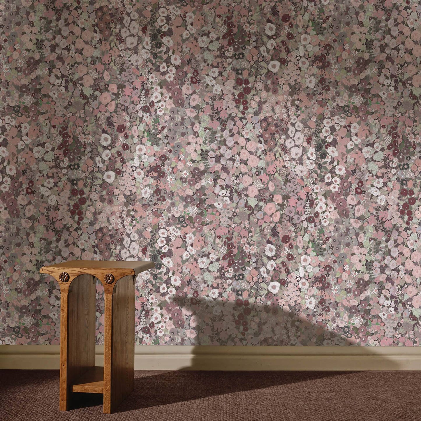 Hollyhocks Wallpaper - Earth - House of Hackney - 1-WA-HOL-DI-EAR-XXX