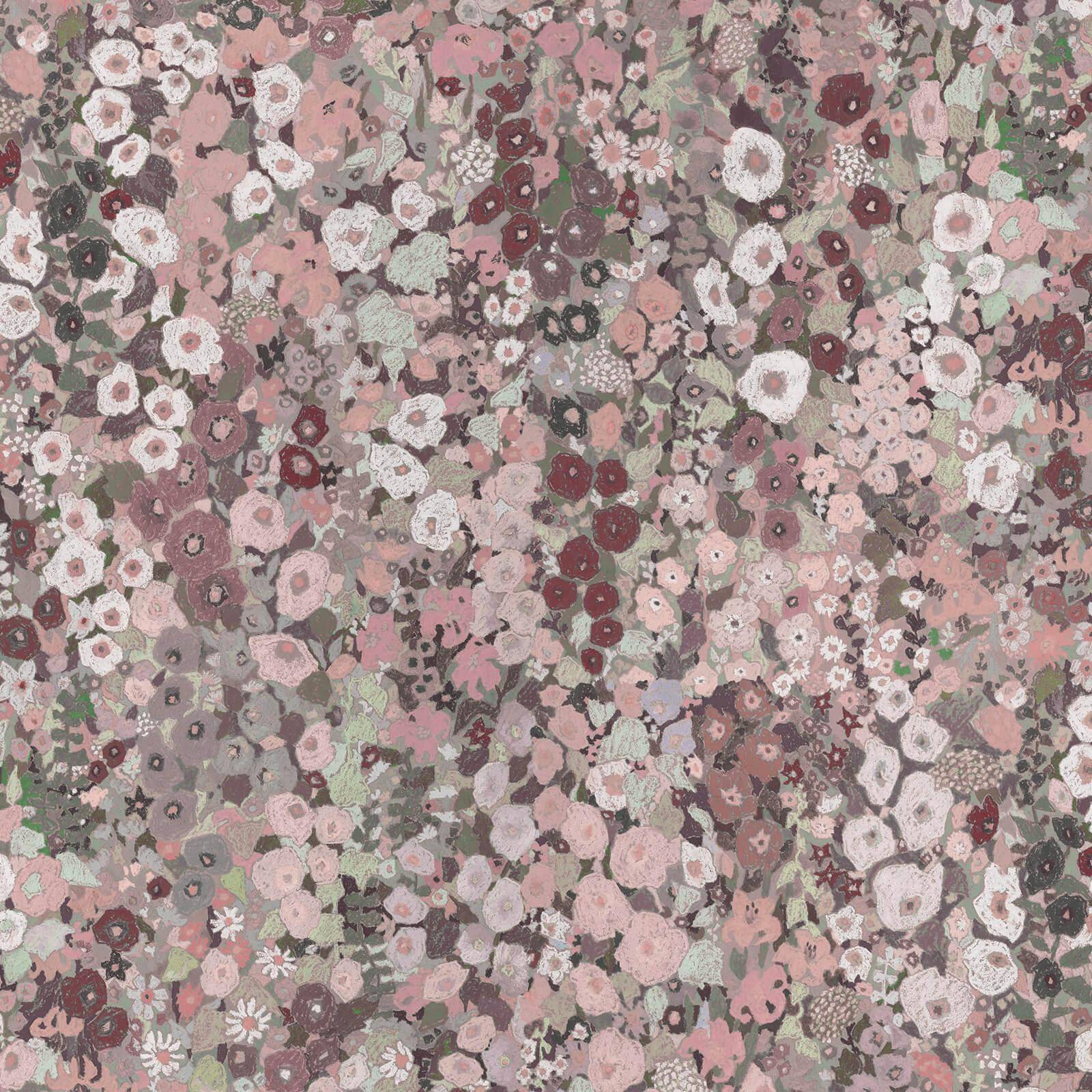 Hollyhocks Wallpaper - Earth - House of Hackney - 1-WA-HOL-DI-EAR-XXX