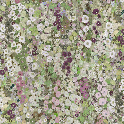 Hollyhocks Wallpaper - Meadow - House of Hackney - 1-WA-HOL-DI-MEA-XXX