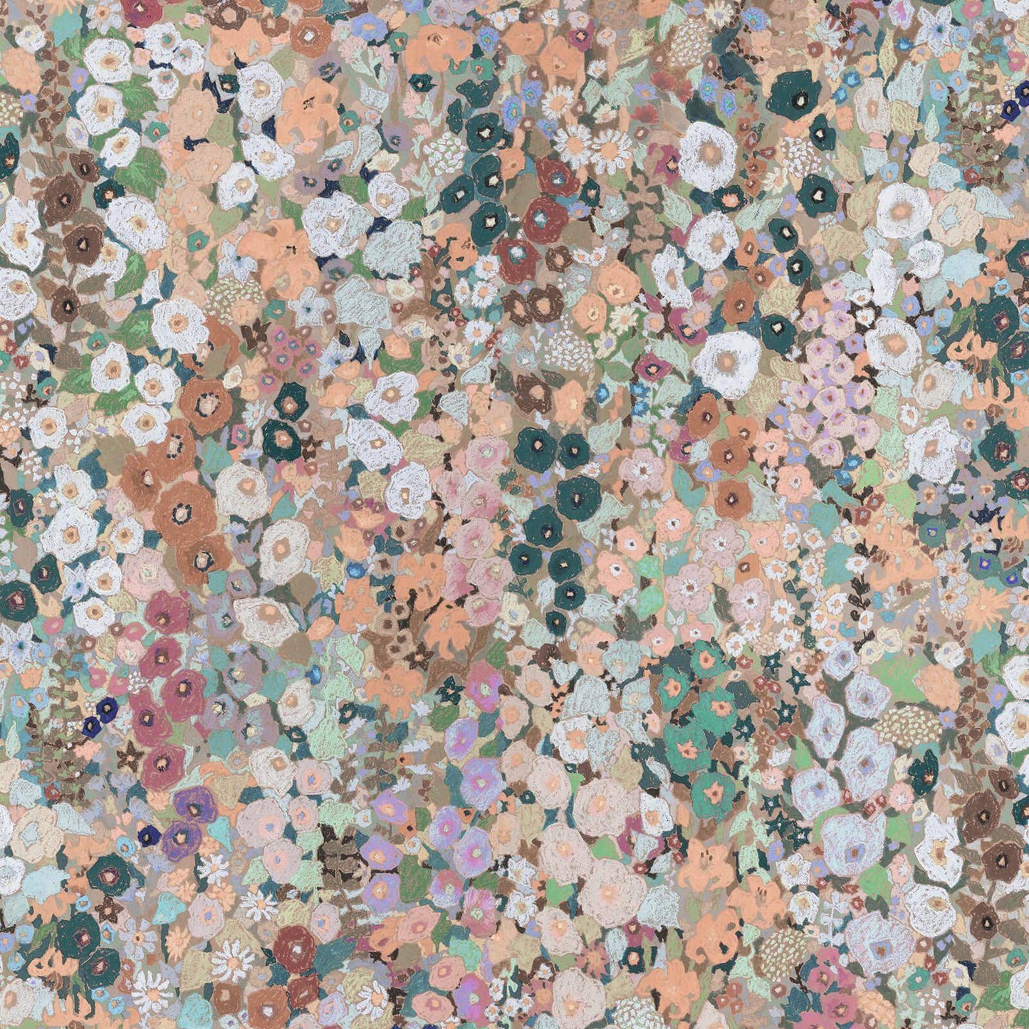 Hollyhocks Wallpaper - Prairie - House of Hackney - 1-WA-HOL-DI-PRA-XXX