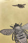 Honey Bee Wallpaper - Black & Gold on Primrose - Timorous Beasties - TB/HYB/6007/03 - Premier Wallcovering