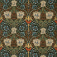 Honeysuckle And Tulip Velvet Fabric - Forest/Chestnut - Morris & Co - 236939 - Premier Wallcovering