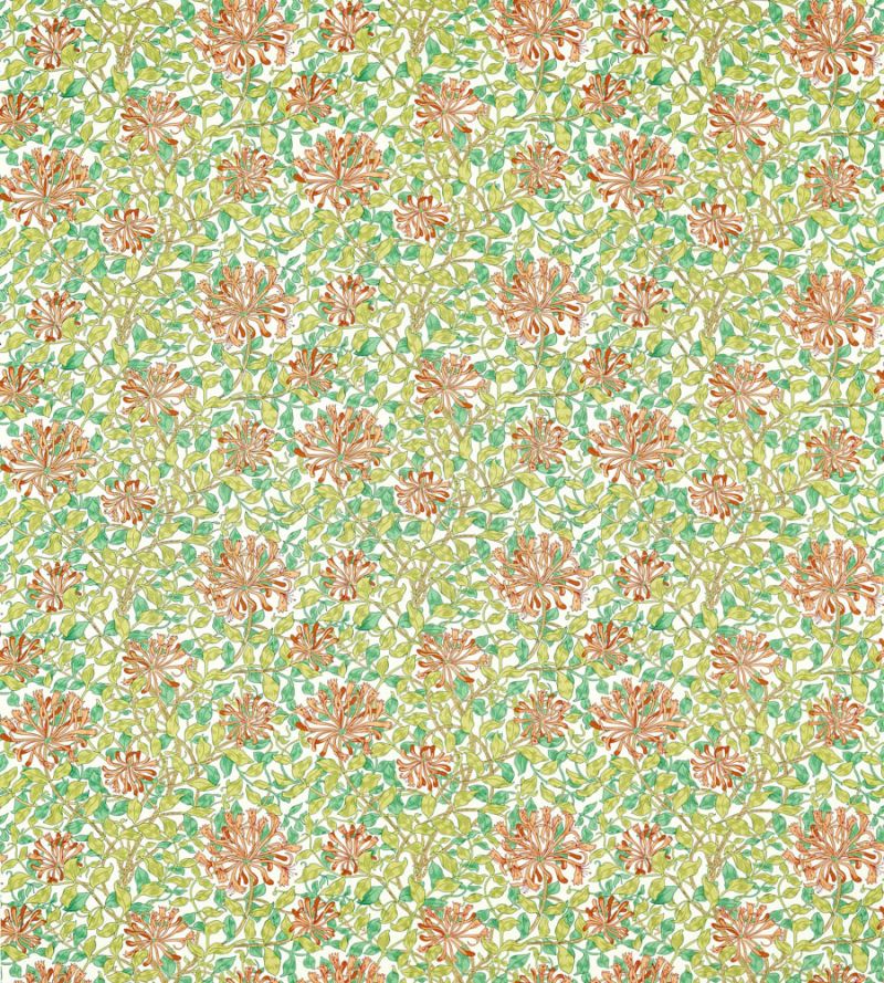 Honeysuckle Fabric - Summer - Morris & Co - 226850 - Premier Wallcovering