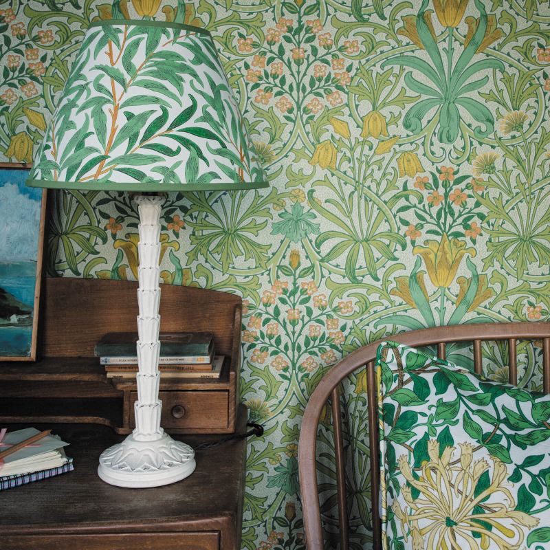 Honeysuckle Fabric - Summer - Morris & Co - 226850 - Premier Wallcovering