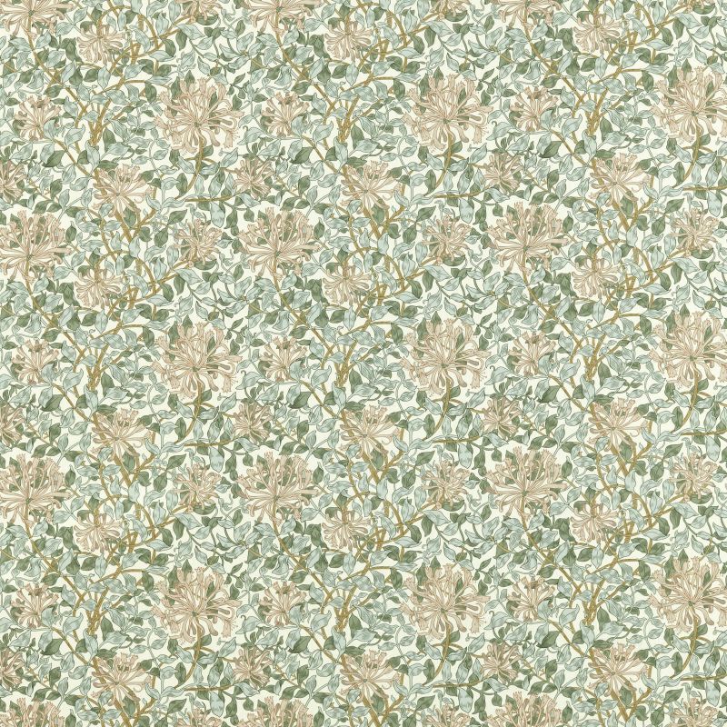 Honeysuckle Outdoor Fabric - Sage/Clay - Morris & Co - 227122 - Premier Wallcovering